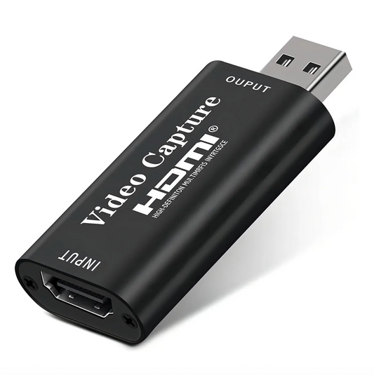 Capturadora Video Hdmi Usb Soporta 1080p 4k Negro