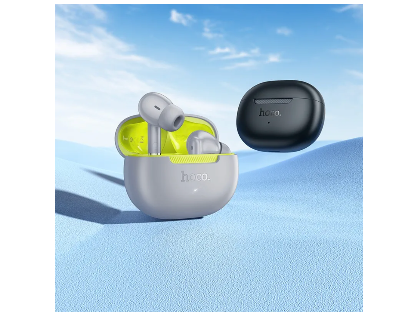 Audífonos Bluetooth In Ear Hoco Eq24 Estrella Gris – imagen 2