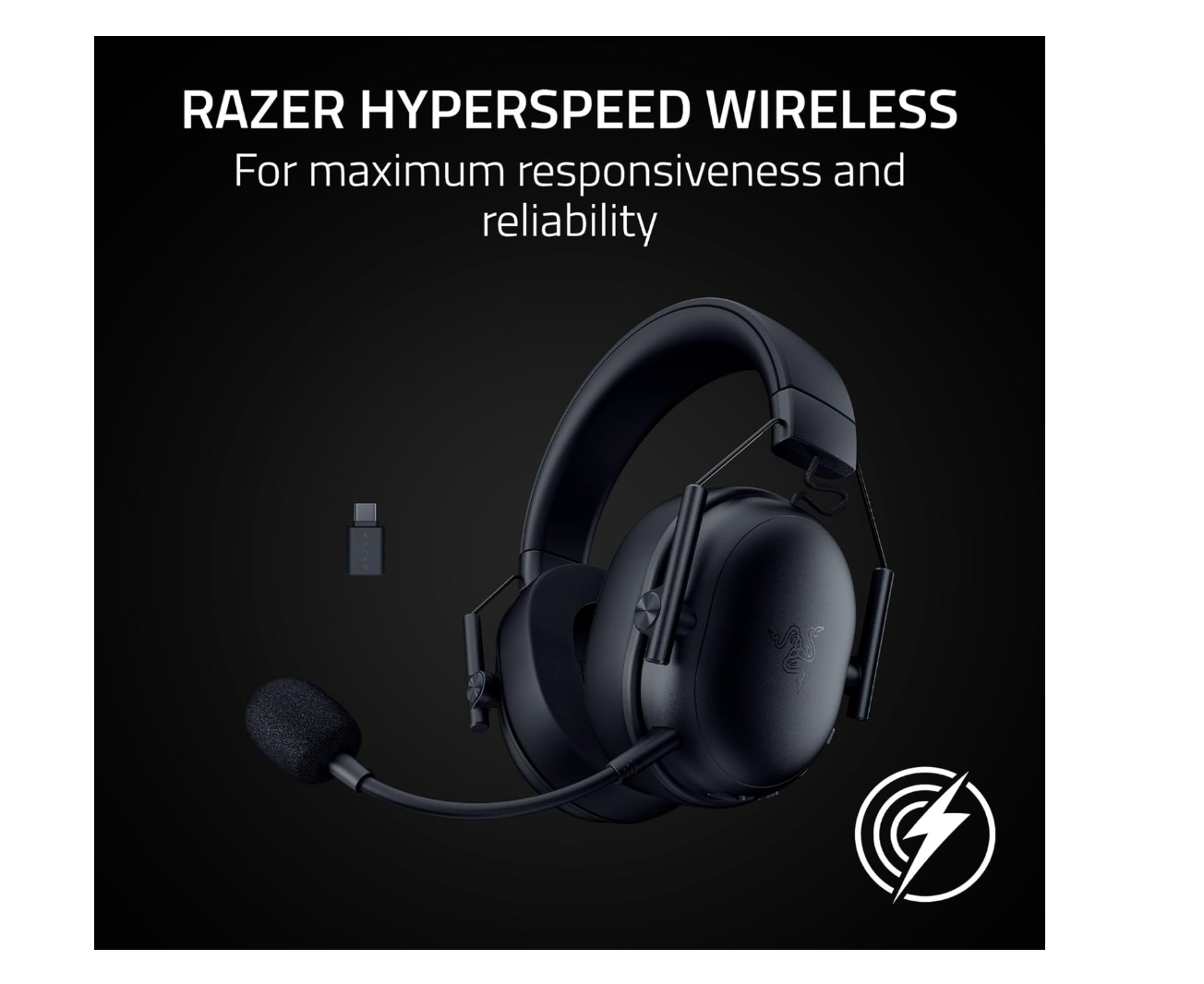 Audifono Gamer Razer Blackshark V3 x Hyperspeed Negro – imagen 4
