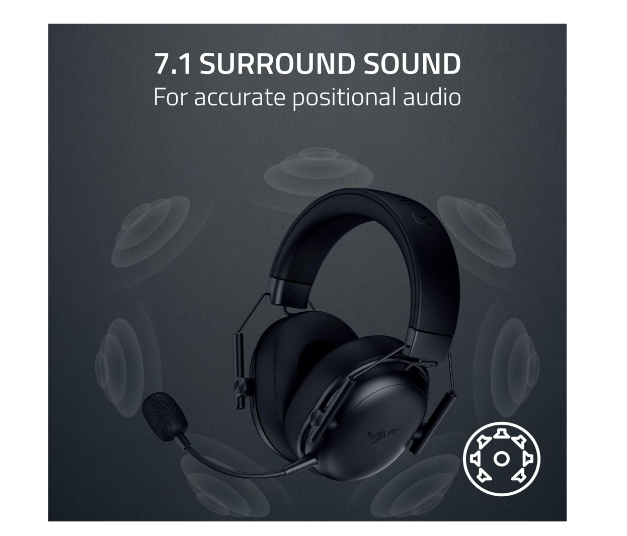 Audifono Gamer Razer Blackshark V3 x Hyperspeed Negro – imagen 5