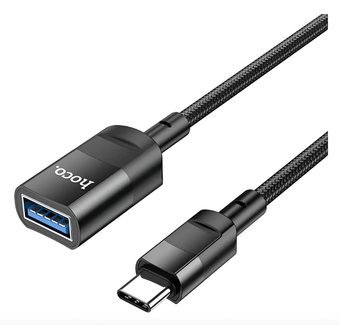 Cable Extensor Tipo C a Usb 3.0 Hoco 1.2mm Metros Negro