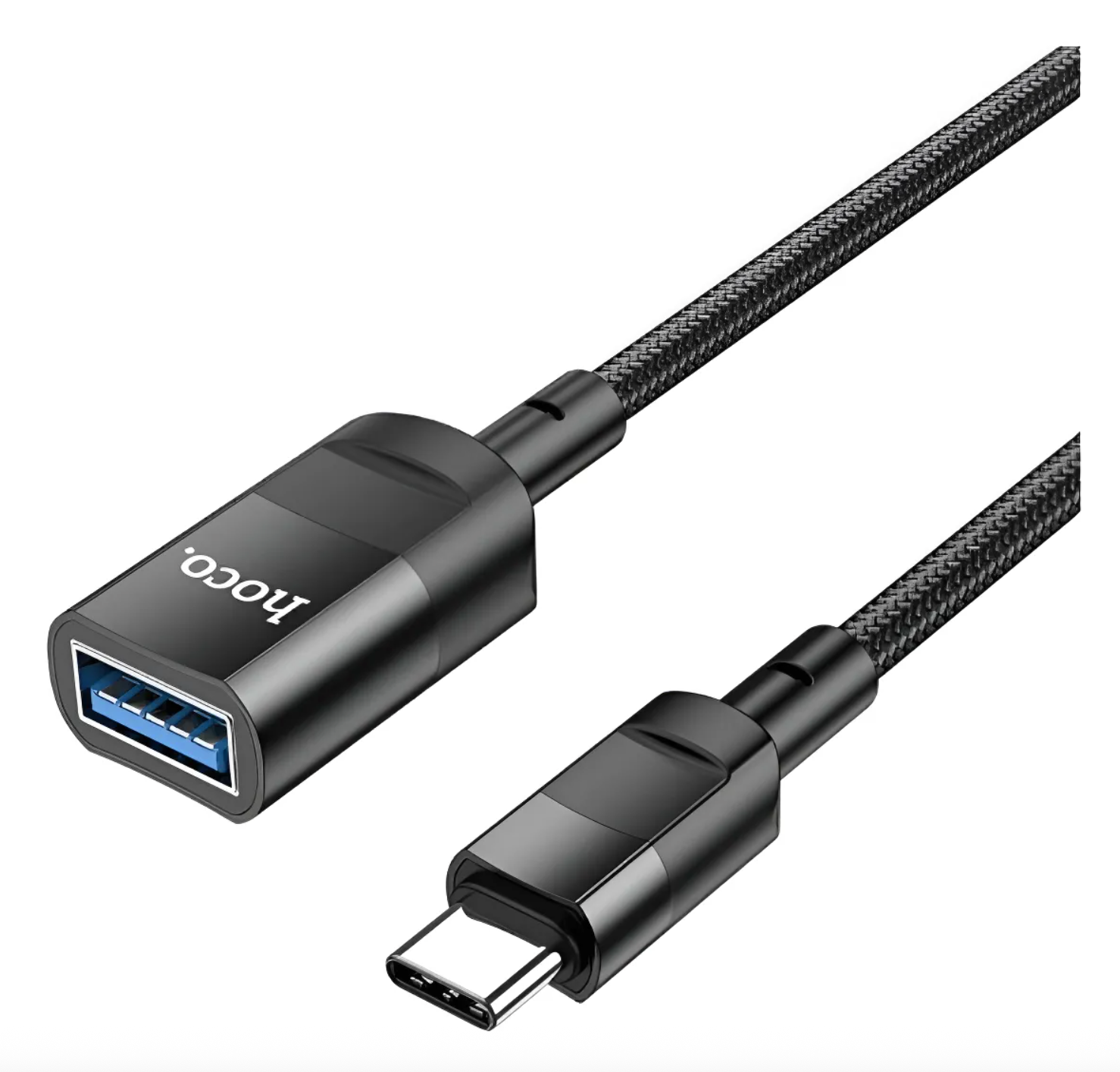 Cable Extensor Tipo C a Usb 3.0 Hoco 1.2mm Metros Negro