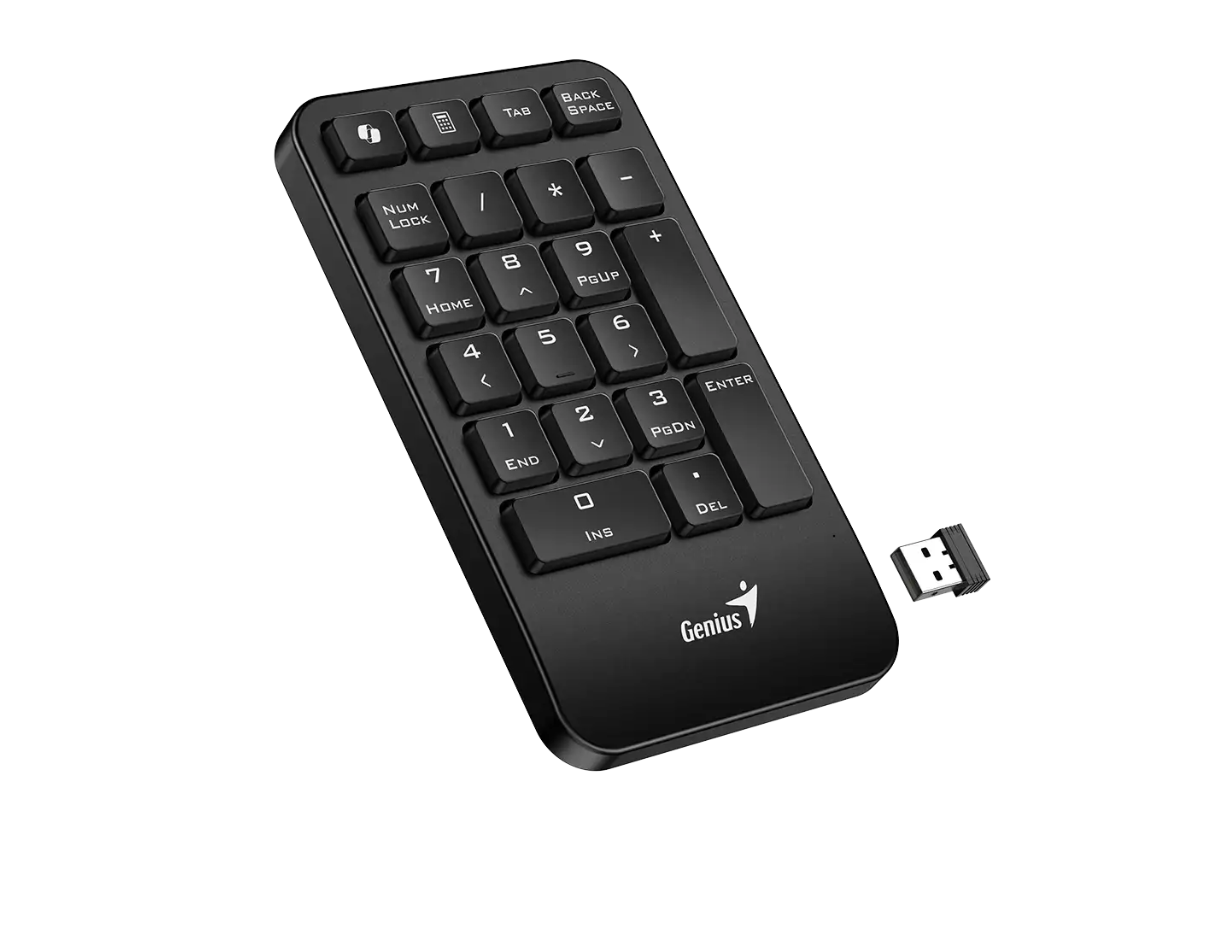 Teclado Numerico Inalambrico Copilot Genius Numpad 1000 Negro