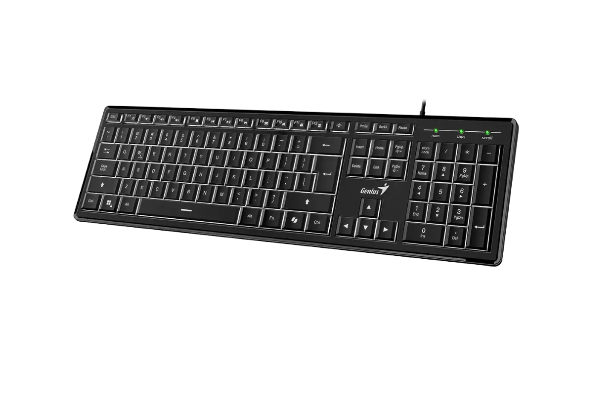 Teclado Usb Alambrico Multimedia Copiloto Genius Slimstar 820 Negro – imagen 2