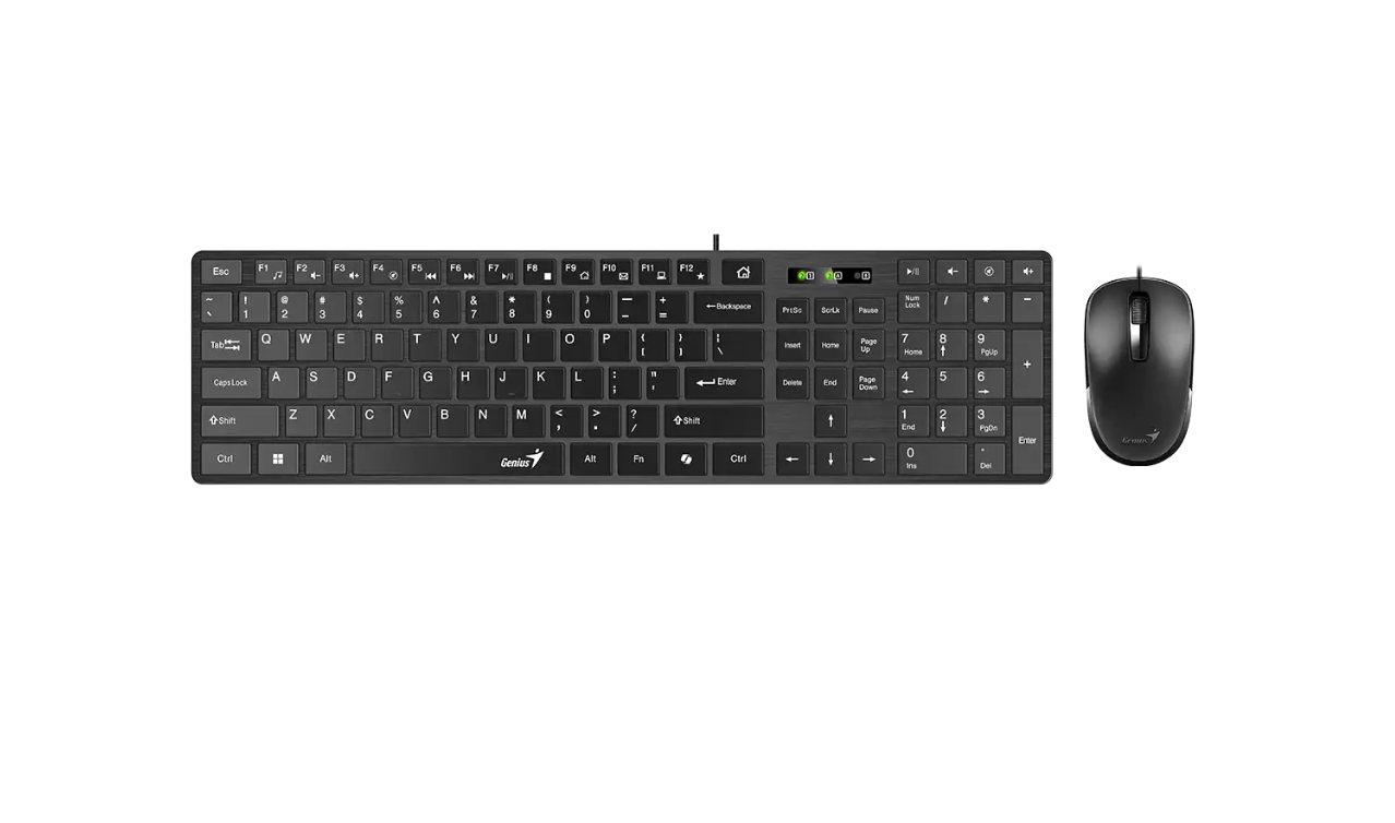 Kit Teclado + Mouse Copilot Usb Genius Slimstar C126 Negro – imagen 3