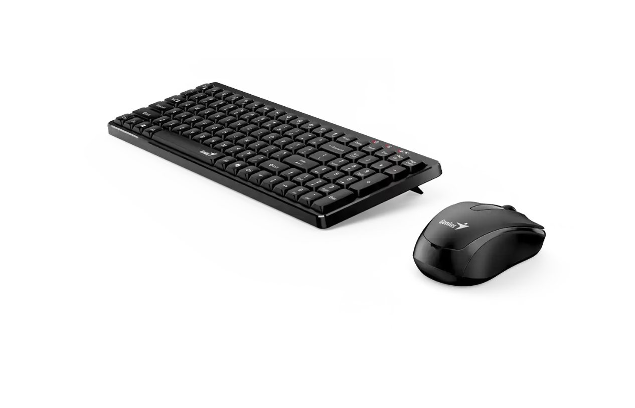 Kit Teclado + Mouse Copilot Inalambrico Genius Luxe Mate Q8100 Negro – imagen 2