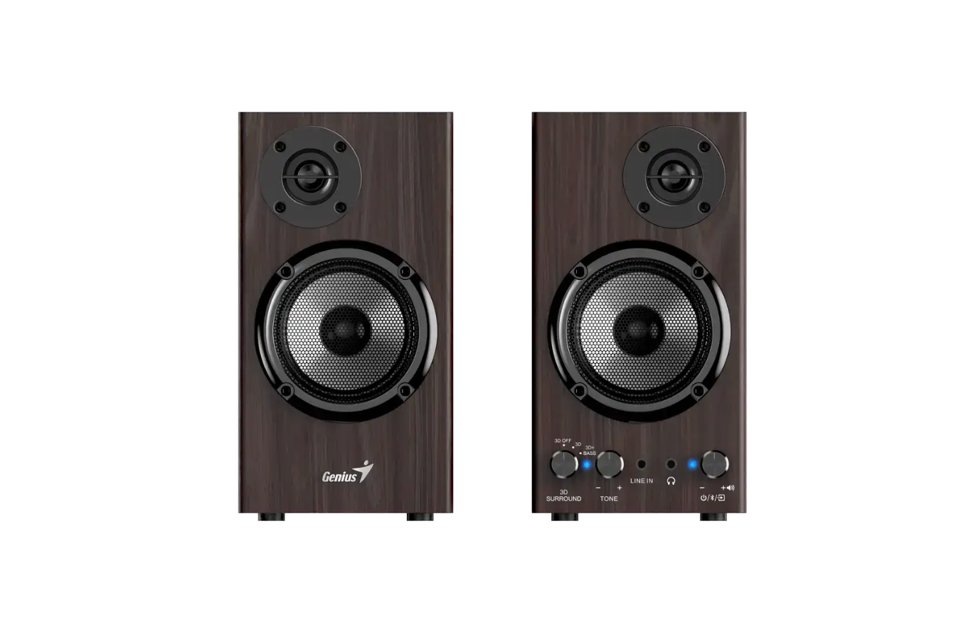 Parlantes Monitor Bluetooth 2.0 Genius Sp-HF520BT 20w 3d Cafe – imagen 2