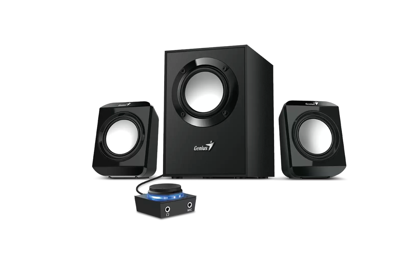 Parlantes Subwoofer Multimedia 2.1 Genius Sw-2.1-300 II Negro – imagen 4