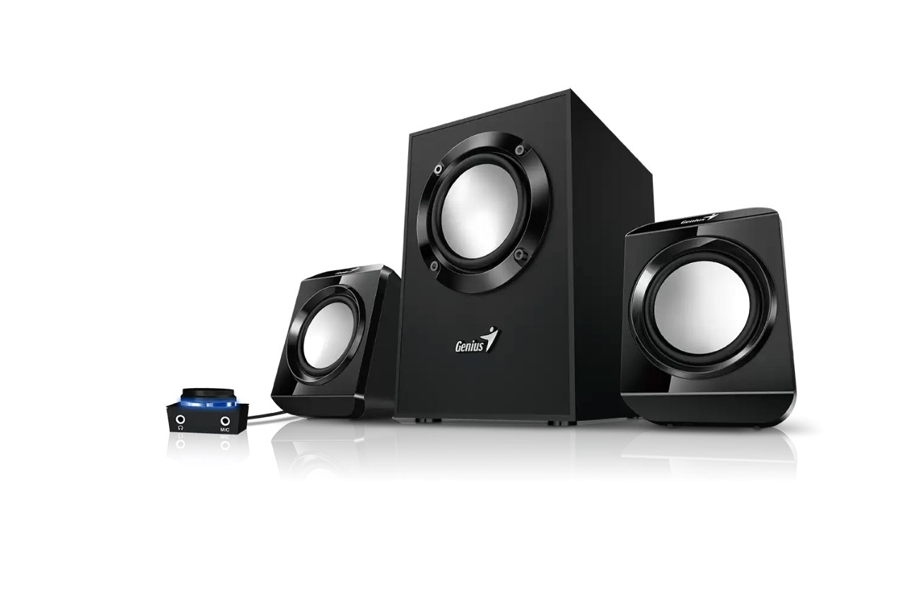 Parlantes Subwoofer Multimedia 2.1 Genius Sw-2.1-300 II Negro – imagen 2
