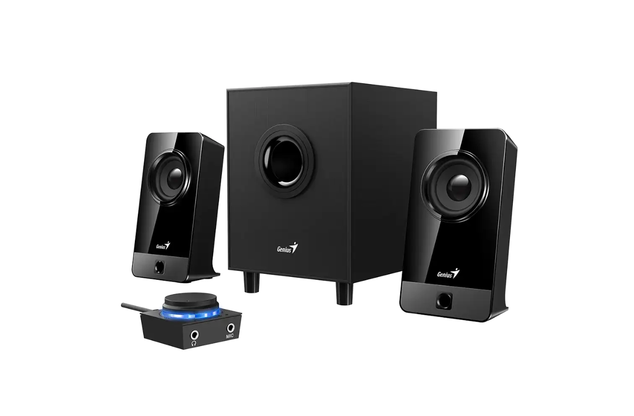 Parlantes Subwoofer Multimedia 2.1 Genius Sw-2.1-300x Negro