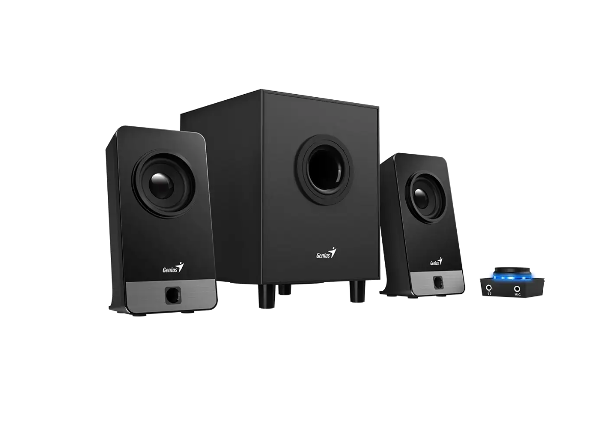 Parlantes Subwoofer Multimedia 2.1 Genius Sw-2.1-300x Negro – imagen 2