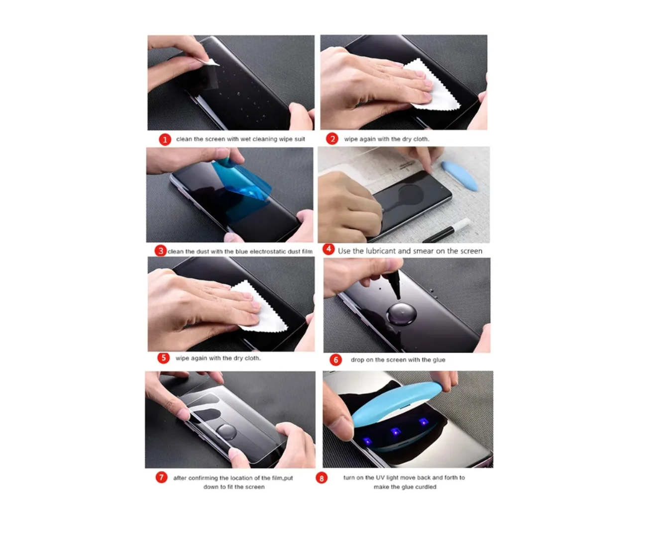 Vidrio Templado Completo 3d Uv Para Redmi Note 14 Pro 5g – imagen 3