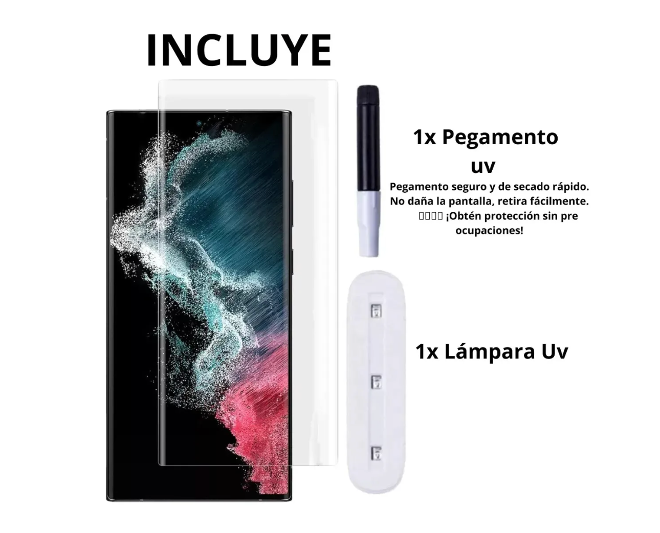 Vidrio Templado Completo 3d Uv Para Magic 5 Lite – imagen 2