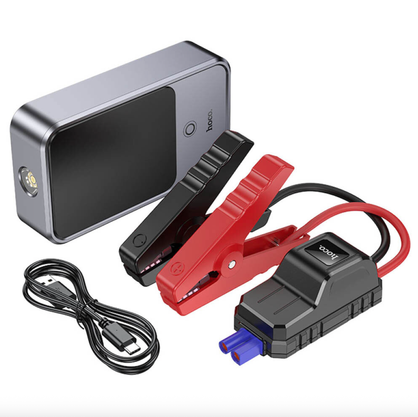 Powerbank Carga Rapida Partidor Auto Hoco Qs7 10000 Mah Gris – imagen 4