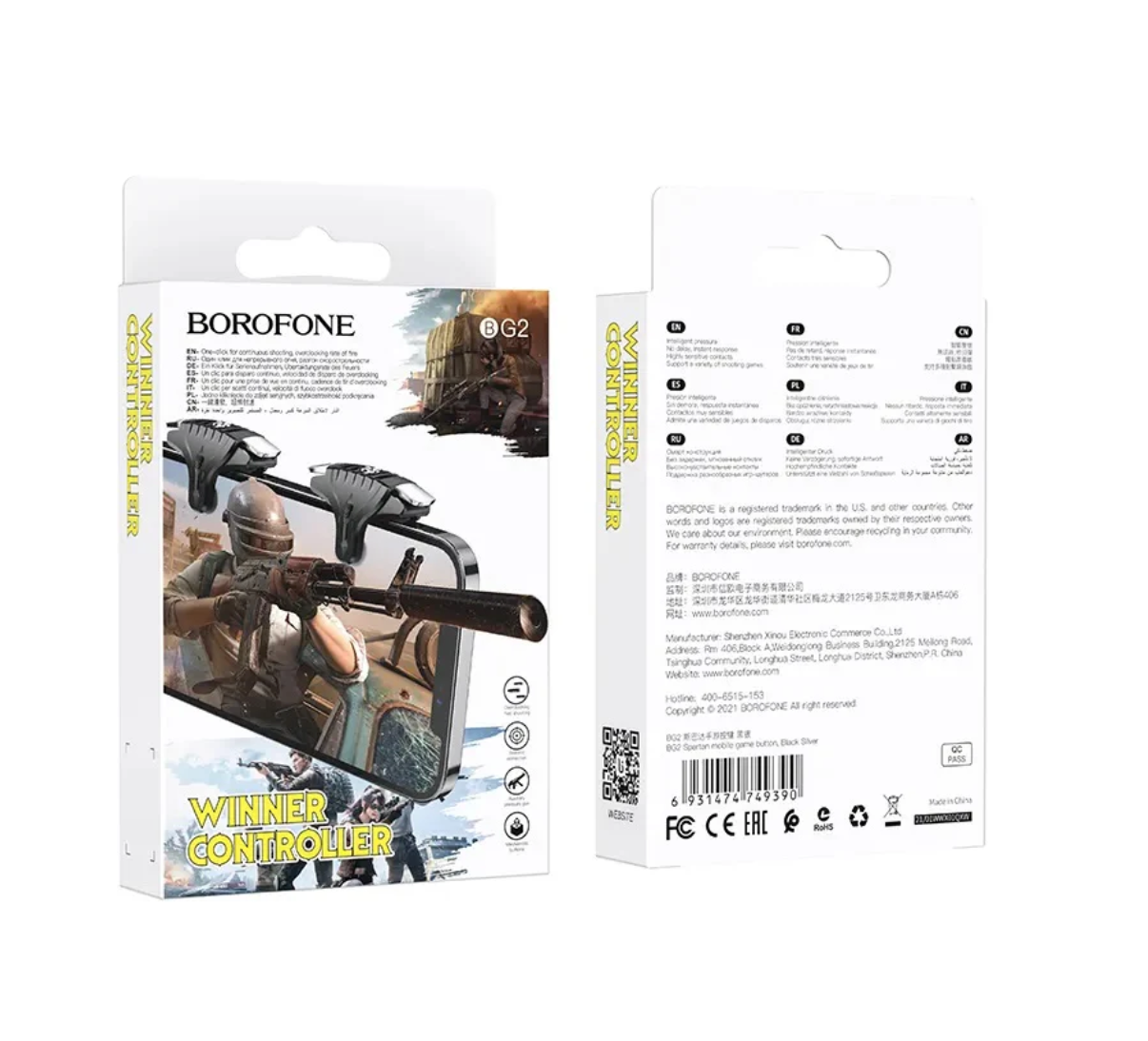 Soportes Gatillos De Juego Borofone Bg2 Fortnite Pubg Freefire Call Of Duty – imagen 2
