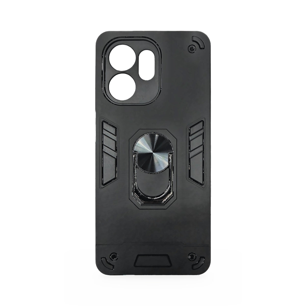 Carcasa antigolpe con anillo soporte para Honor X6d, color negro