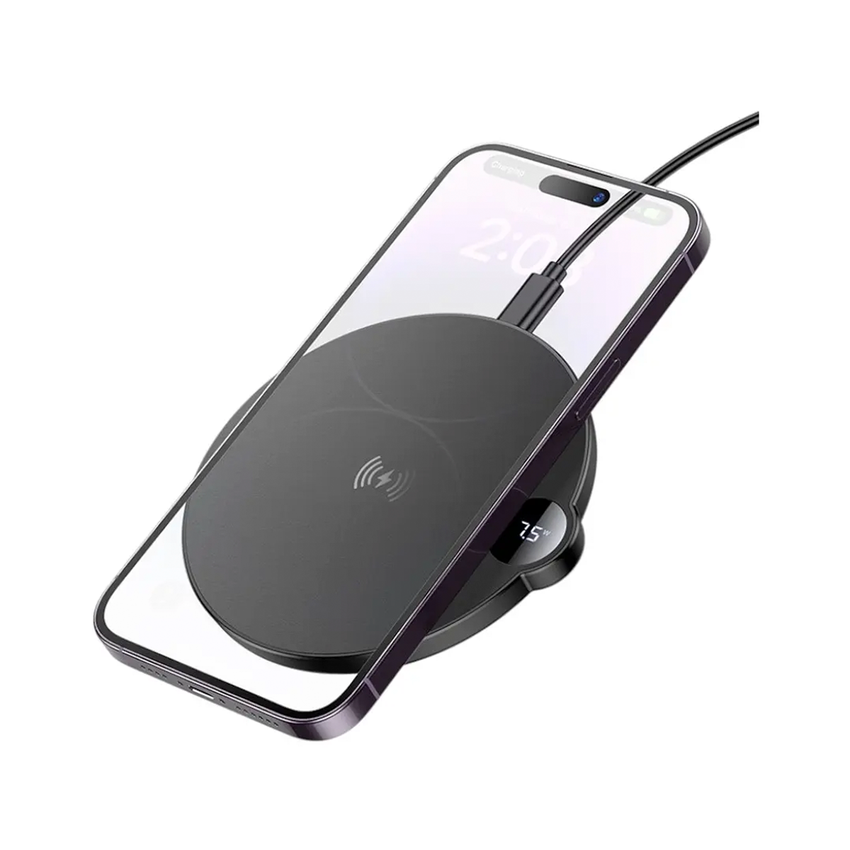 Cargador Inalámbrico Borofone Bq39 Ultra Slim 15w Negro
