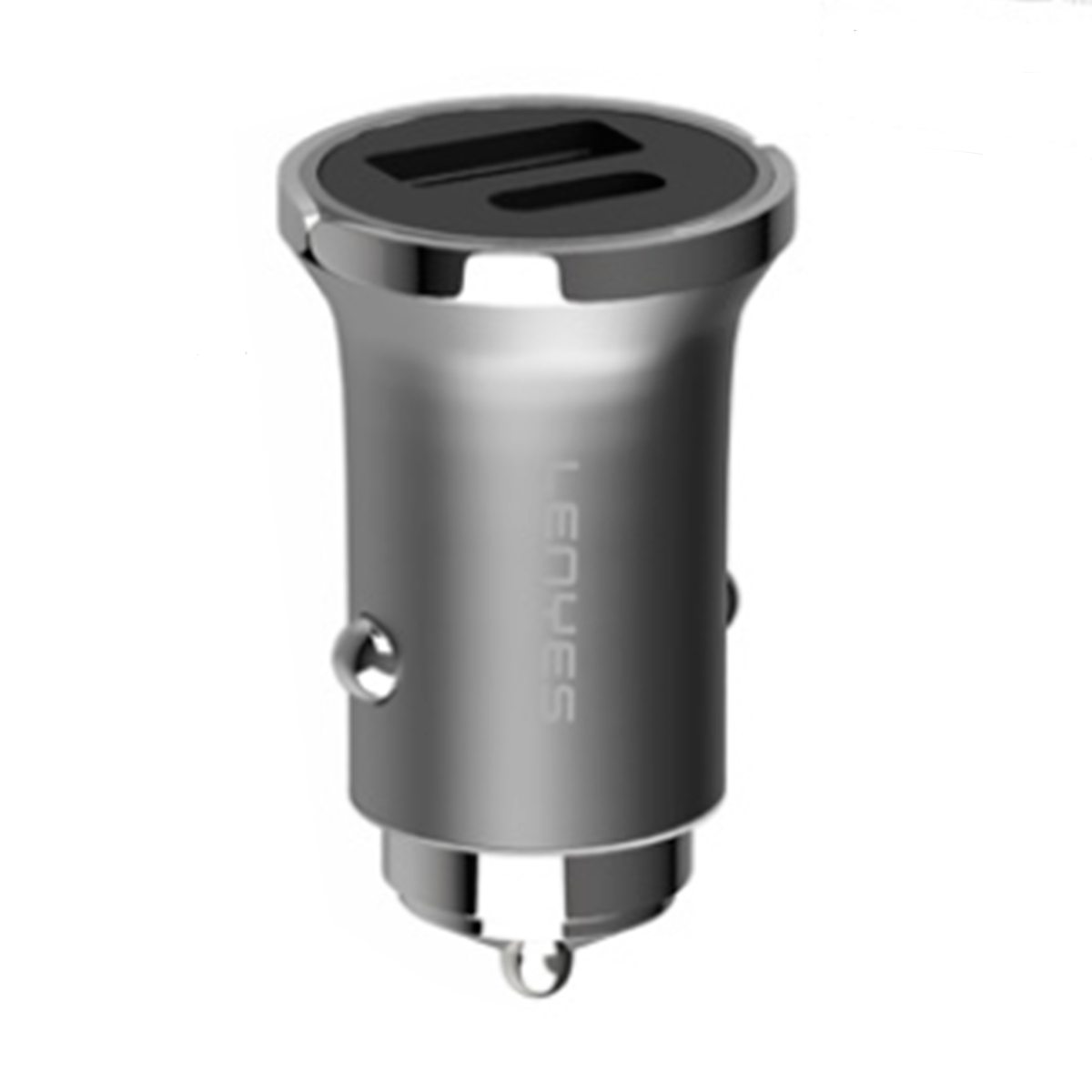 Cargador de Auto Dual Lenyes Ca705 33w Gris