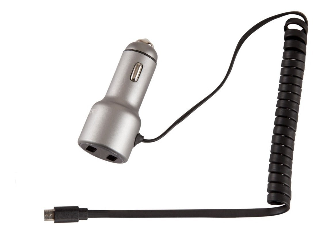 Cargador De Auto Aiwa Usb 3.1a Cable Lightning Iphone Aluminio – imagen 3