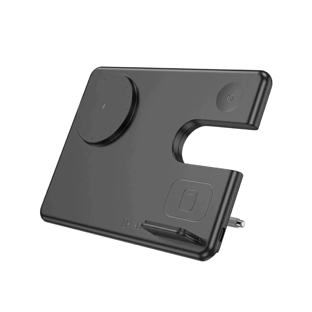 Base Cargador Inalámbrico 3 en 1 Hoco CQ1 15w Negro – imagen 3
