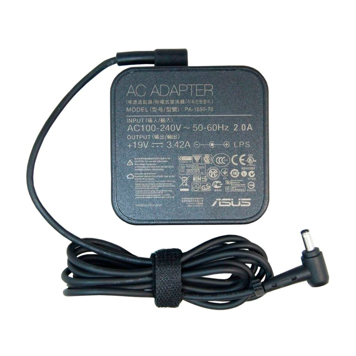 Cargador Notebook Original Asus 65w Pin Central Negro