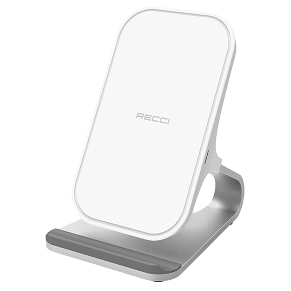 Cargador Inalámbrico Portatil 2 en 1 Con Soporte Recci Rcw-06 10w Blanco