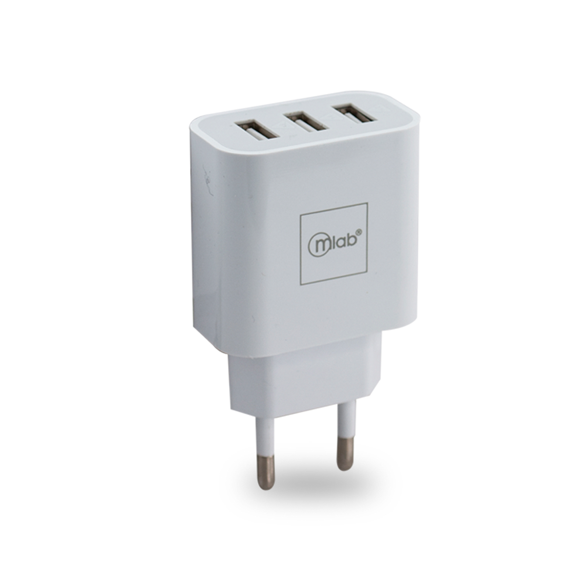 Cargador De Pared Microlab 3 puertos Usb 220v Blanco