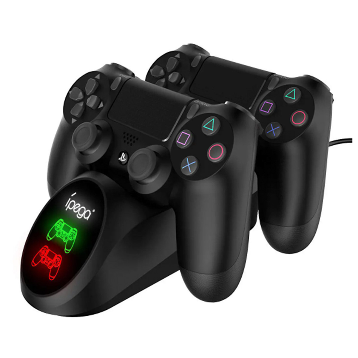 Cargador Controles Dual Ipega PG-9180 Ps4 Ps4 Pro Negro