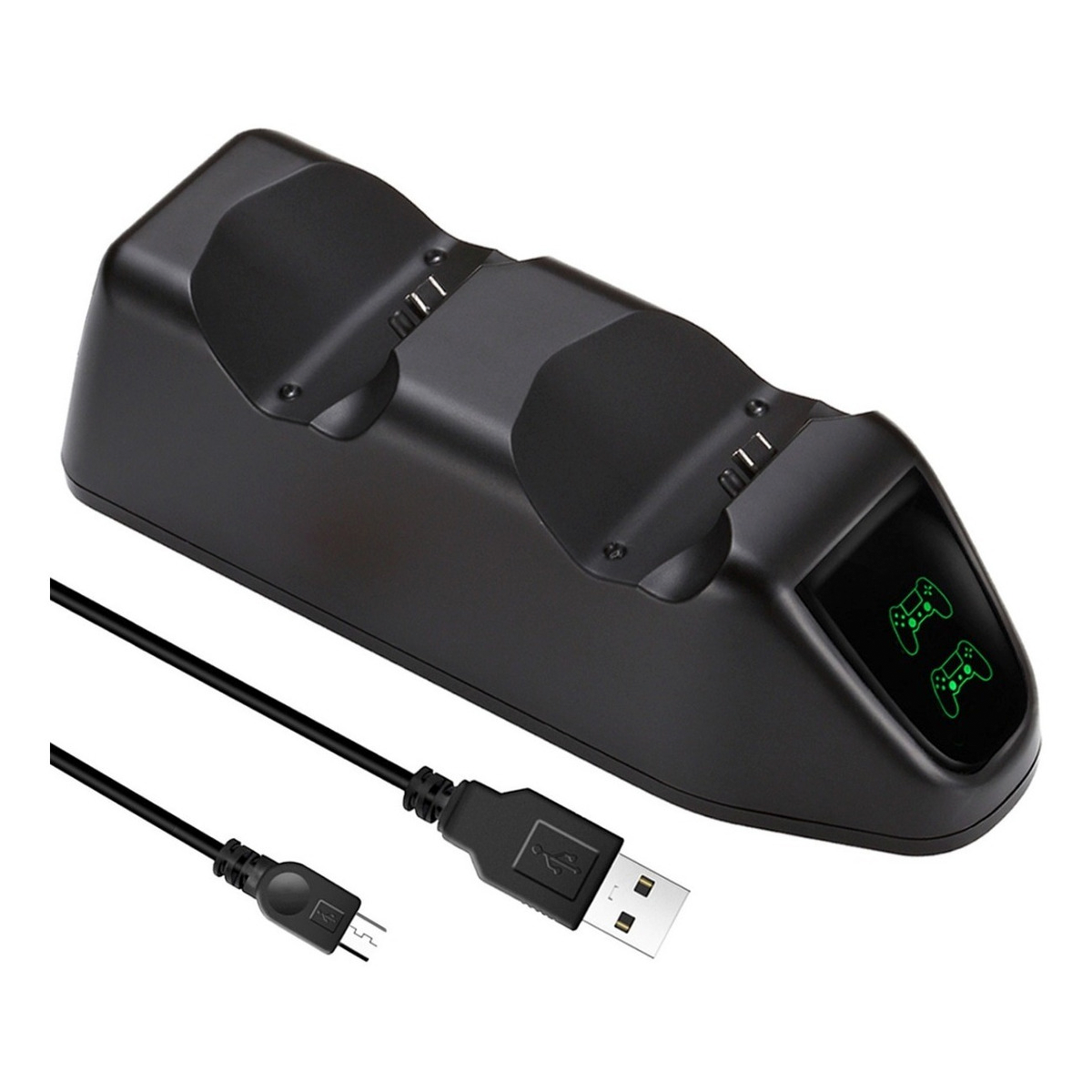 Cargador Doble Gamepad Pro Mandos Ps4 Pantalla Led Njoytech
