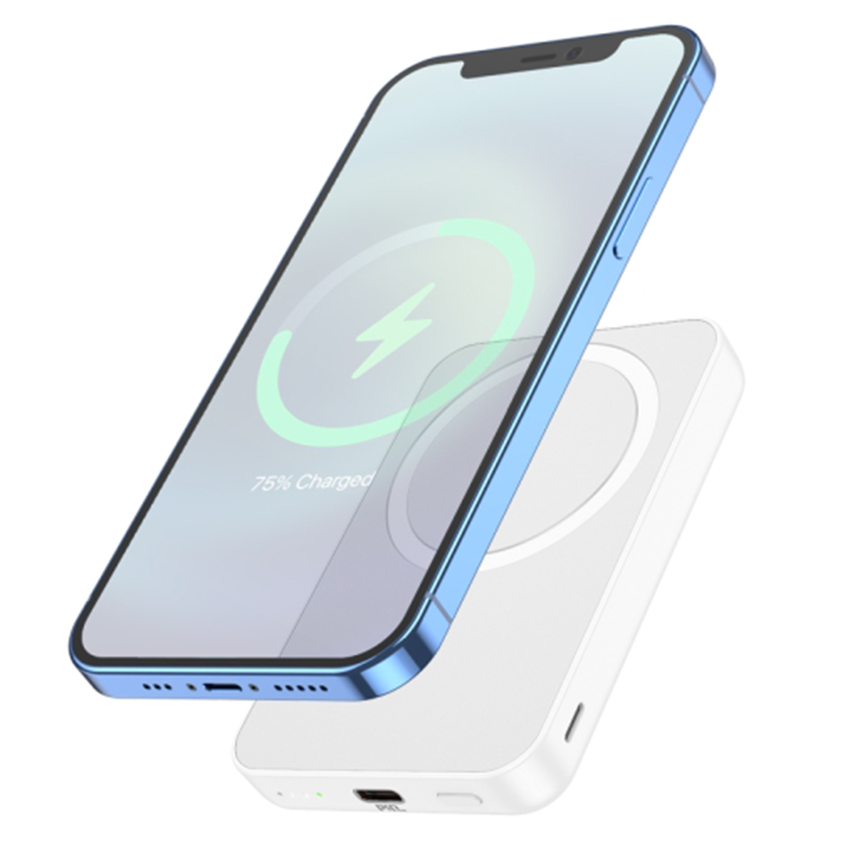 Bateria Portatil Powerbank Hoco J109 Magsafe 5.000mAh Blanco