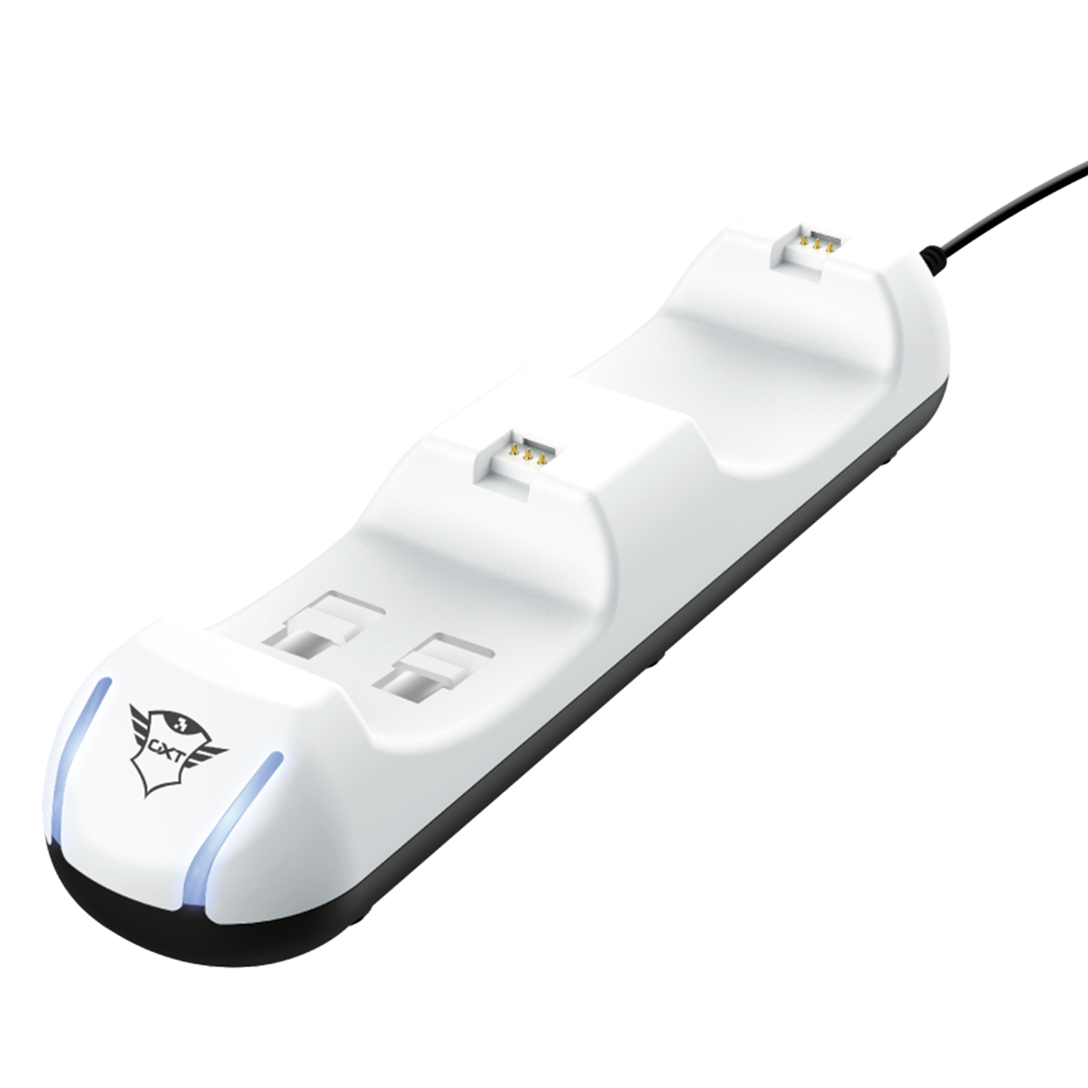 Cargador Dock Dual Ps5 Trust Gxt 251 Blanco