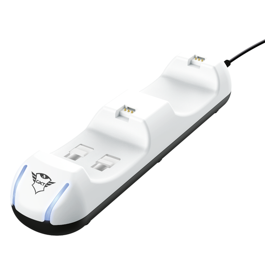 Cargador Dock Dual Ps5 Trust Gxt 251 Blanco