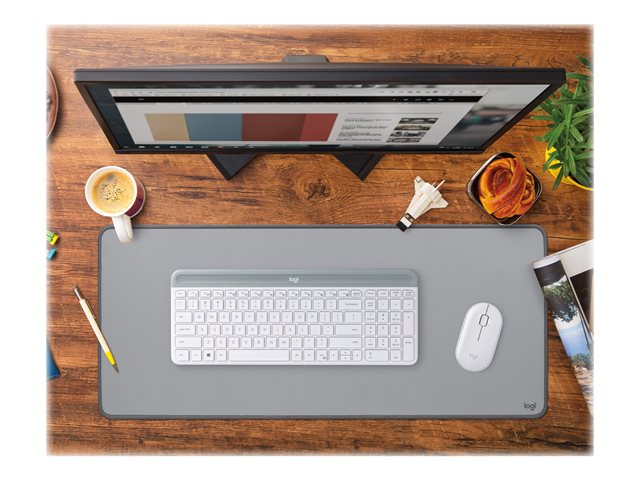 Mousepad Logitech Desk Mat Studio Series 70x30 cm Gris – imagen 2