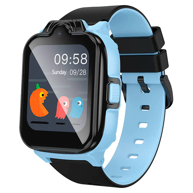 Reloj Smartwatch Para Niños Camara Sos Gps Hoco Y104 4g Azul