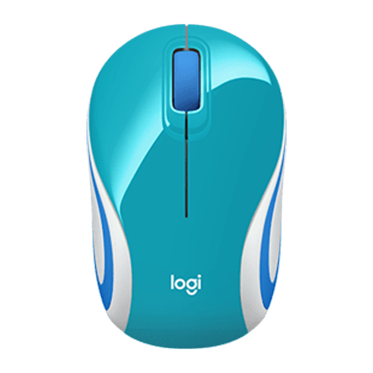 Mouse Inalambrico Logitech Mini M187 Celeste