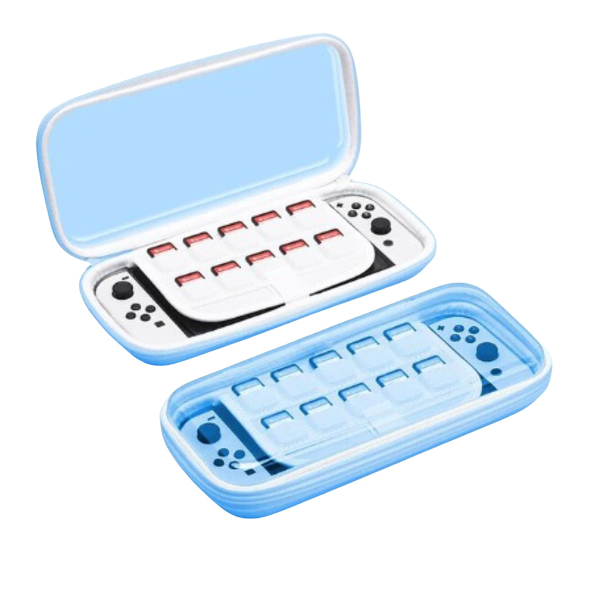 Carcasa Protectora Tpu Transparente Nintendo Switch Azul