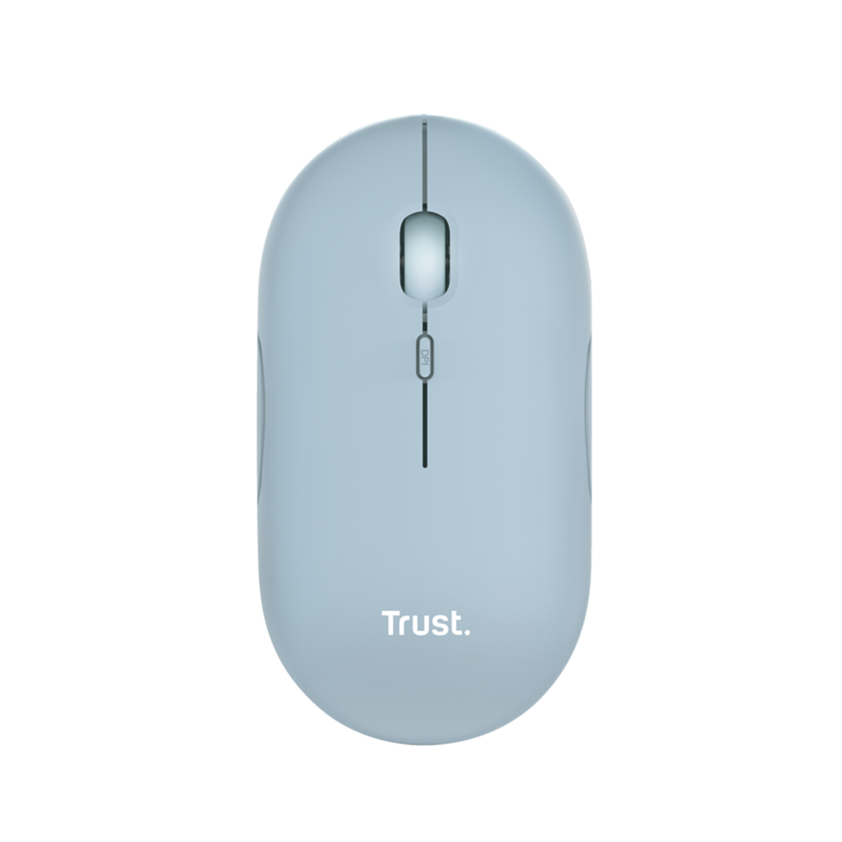Mouse Inalambrico Bluetooth Trust Puck Dual Recargable Celeste