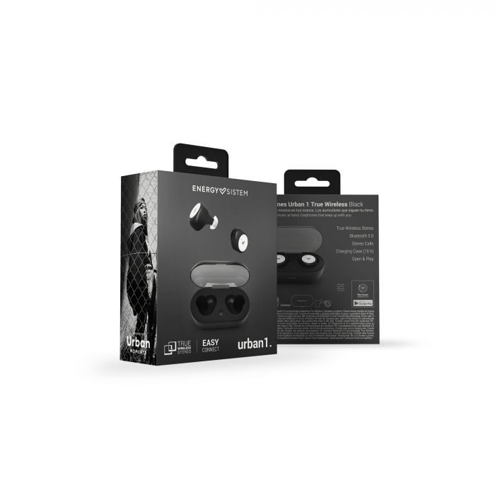 Audifonos Bluetooth Earphones Urban 1 True Energy Sistem Negro – imagen 4