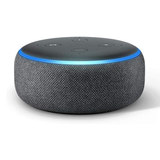Parlante Amazon Echo Dot 3rd Gen Con Asistente Alexa Gris