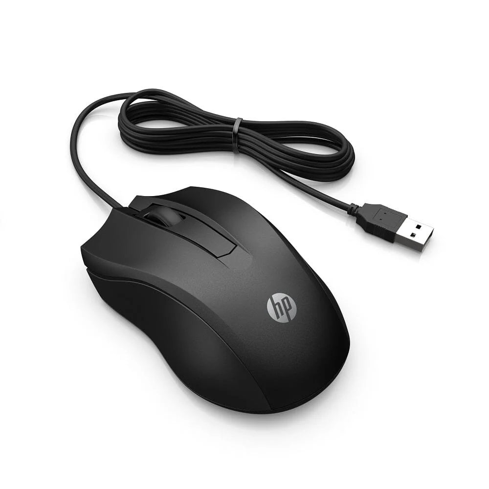 Mouse Alambrico Usb Hp 100 Color Negro – imagen 2
