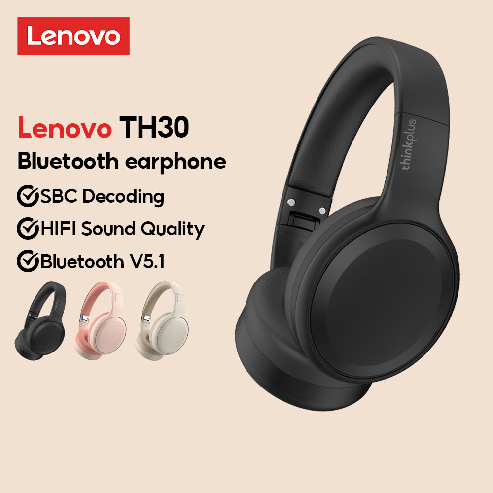 Audífonos Bluetooth Lenovo Th30 Negro – imagen 2