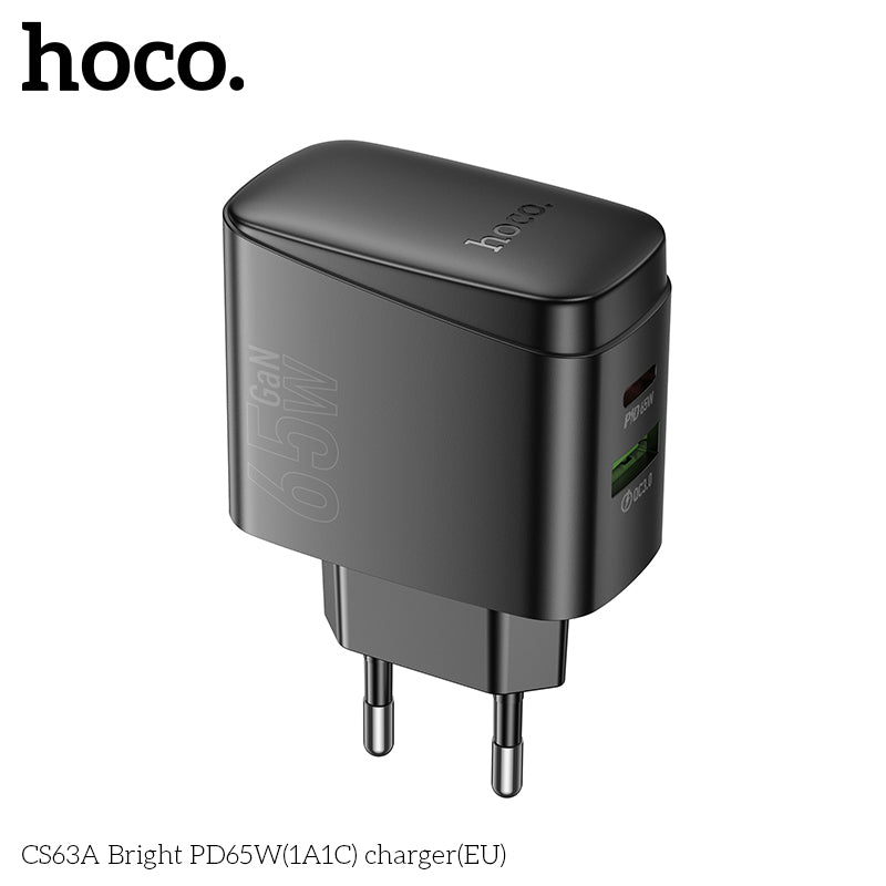 Cargador Carga Rapida Hoco Cs63a 65w Negro – imagen 4