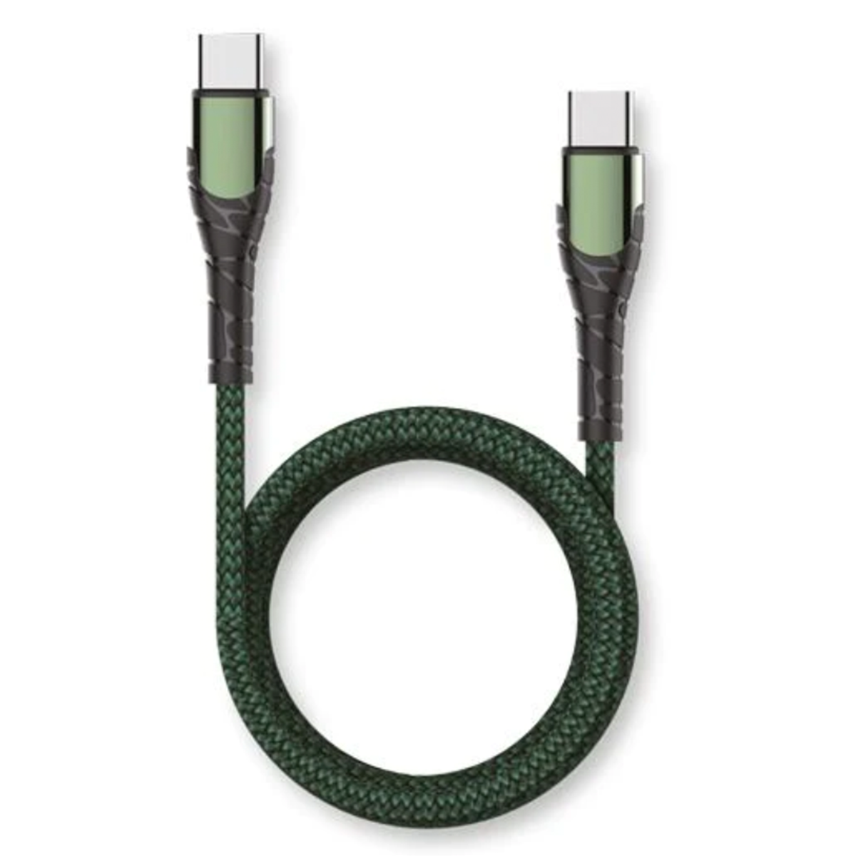 Cable Trenzado Usb Tipo C a Tipo C PD 65w Cofolk 2 Metro Negro