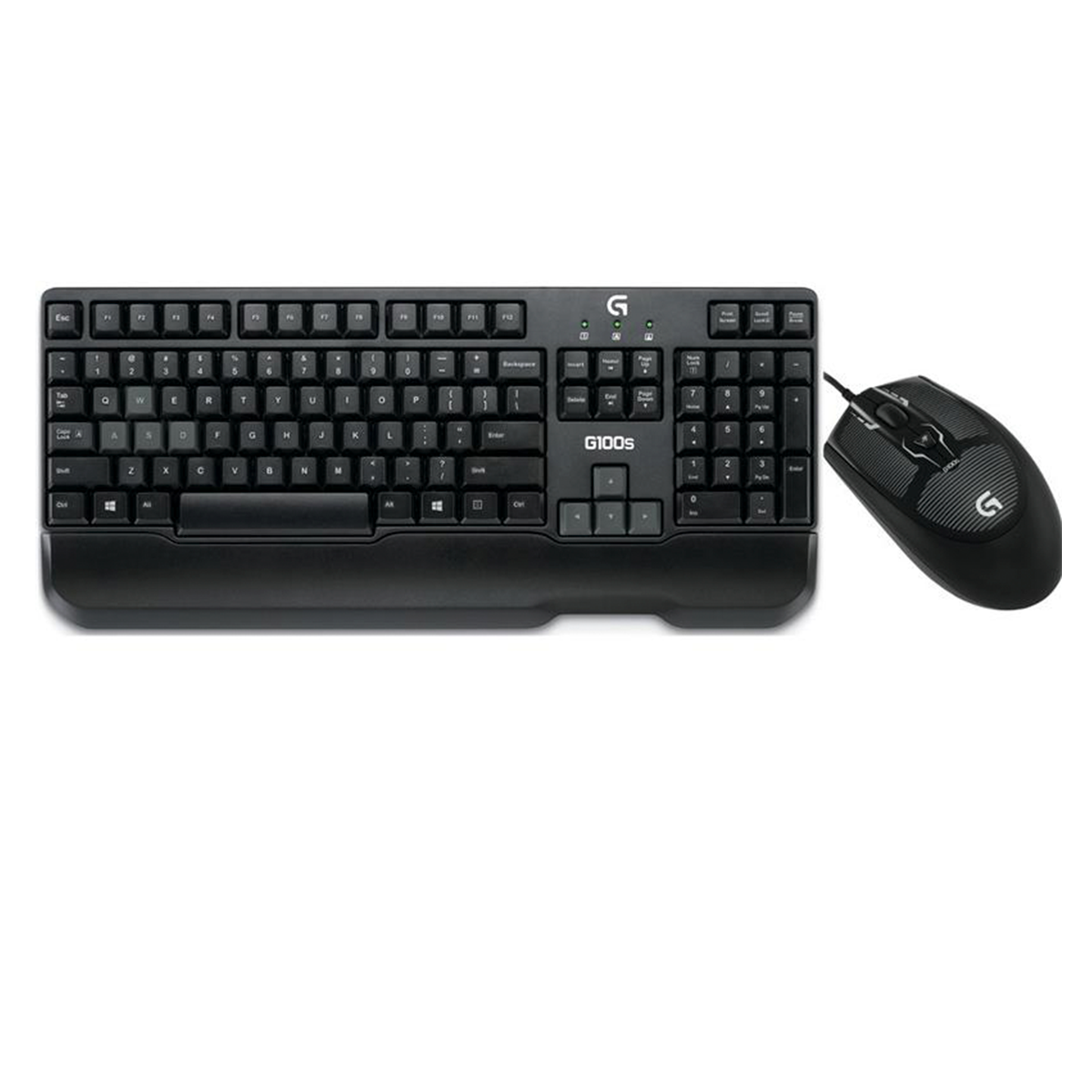 Combo Kit Gamer Teclado y Mouse Logitech G100s Negro
