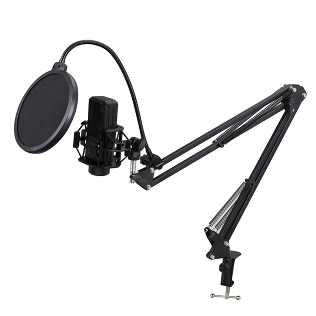 Set Micrófono Con Brazo Ajustable y Anti-pop Philco 26PLCKIT70 Negro