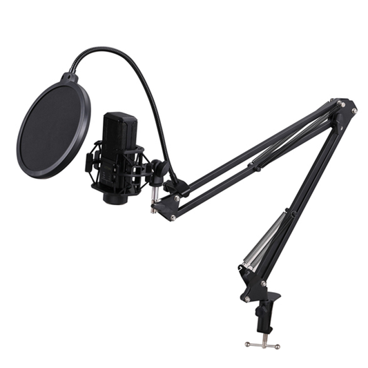 Set Micrófono Con Brazo Ajustable y Anti-pop Philco 26PLCKIT70 Negro