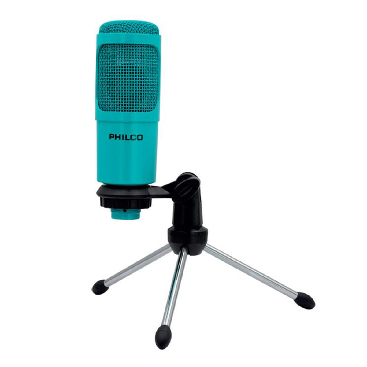 Micrófono Studio Usb Con Tripode Philco Verde