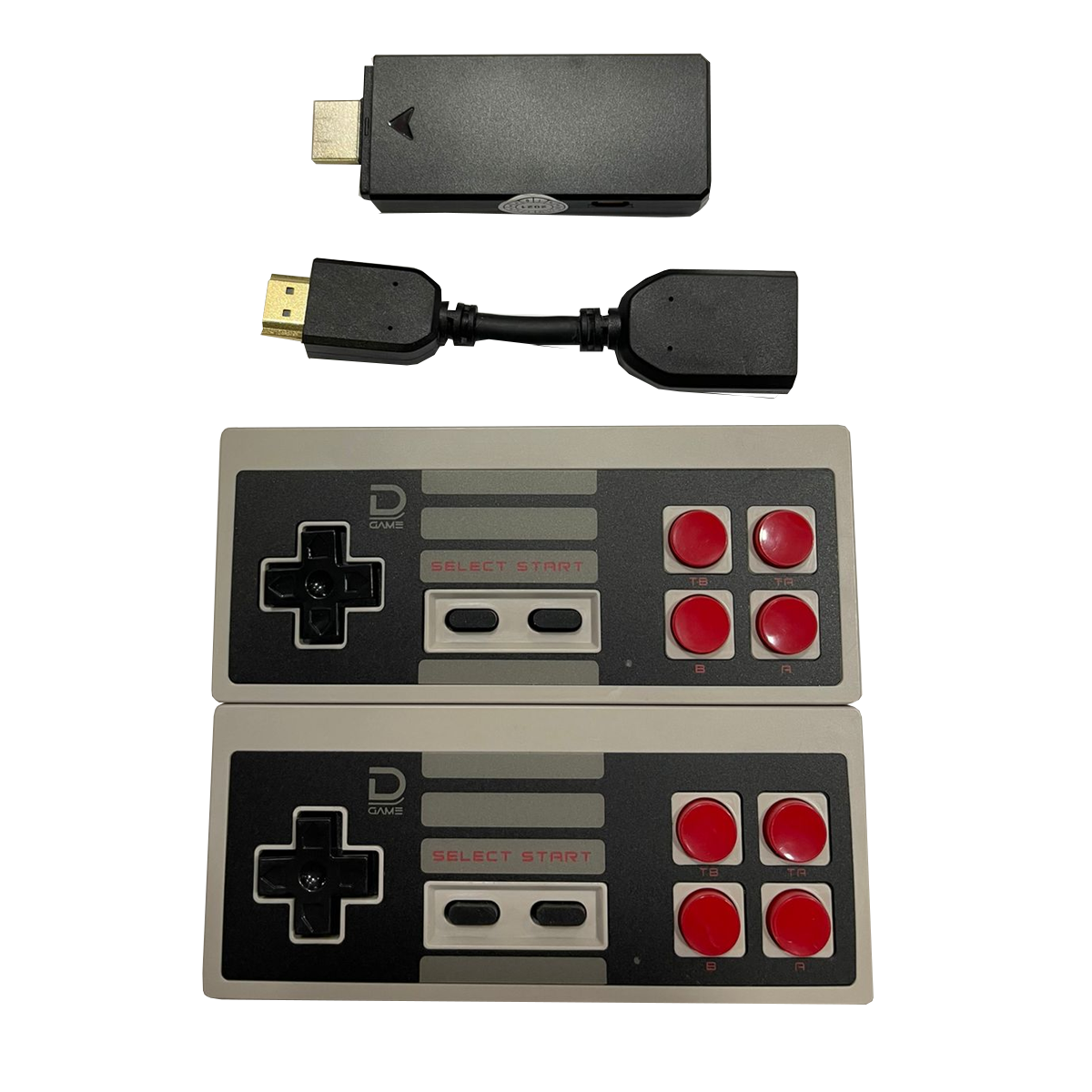 Consola Retro 600 juegos Tv HDMI 4k + 2 Controles Datacom Negro – imagen 2