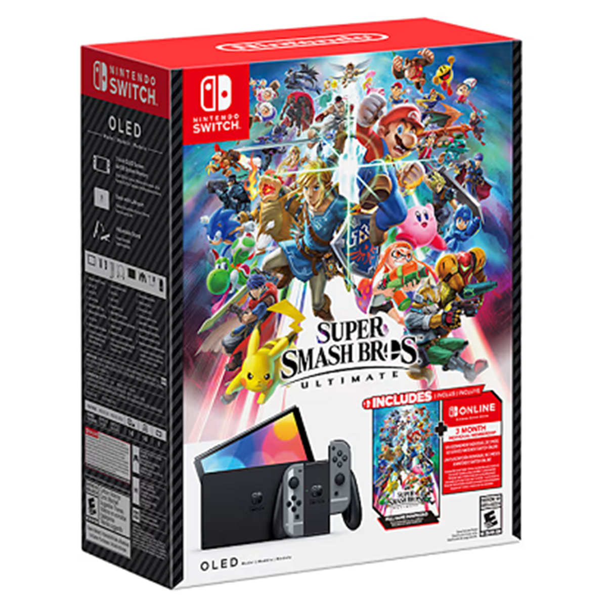 Consola Nintendo Switch Oled Super Smash Bros Ultimate Bundle