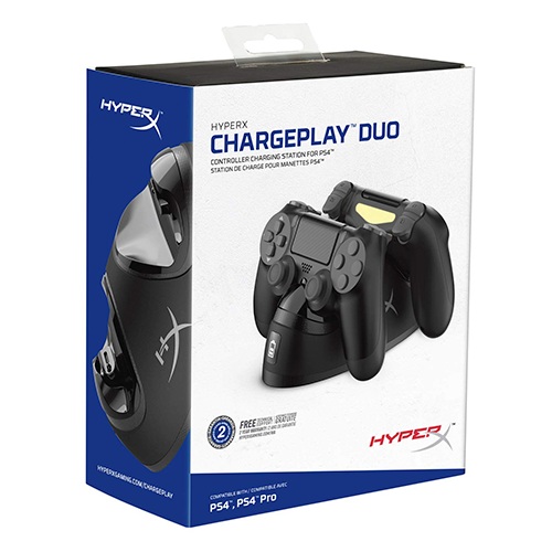 Cargador Dual Controles Hyperx Ps4 Ps4 Pro